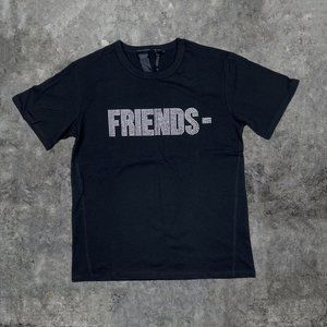 VLONE Swarovski Friends Rhinestone Tee Black
